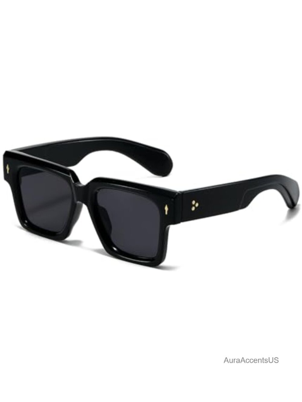 Square Frame Sunglasses Thick Acetate UV400 Full-Frame Unisex Running
